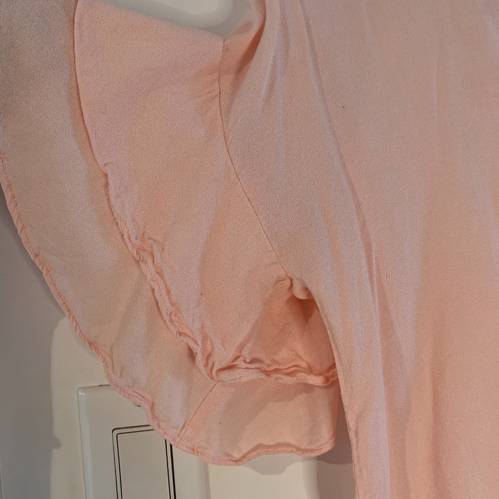 Pink Ruffle Arm Blouse - Picture 2 of 4